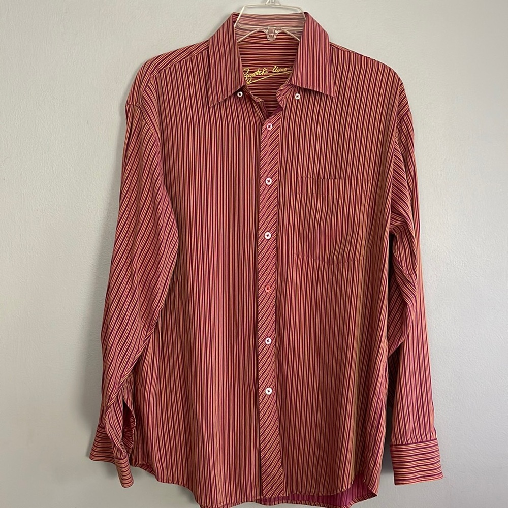 Bugatchi Uomo men striped button down shirt